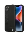 Case BMW BMHCP14SSLLBK Apple iPhone 14 schwarz/black Lederstempel