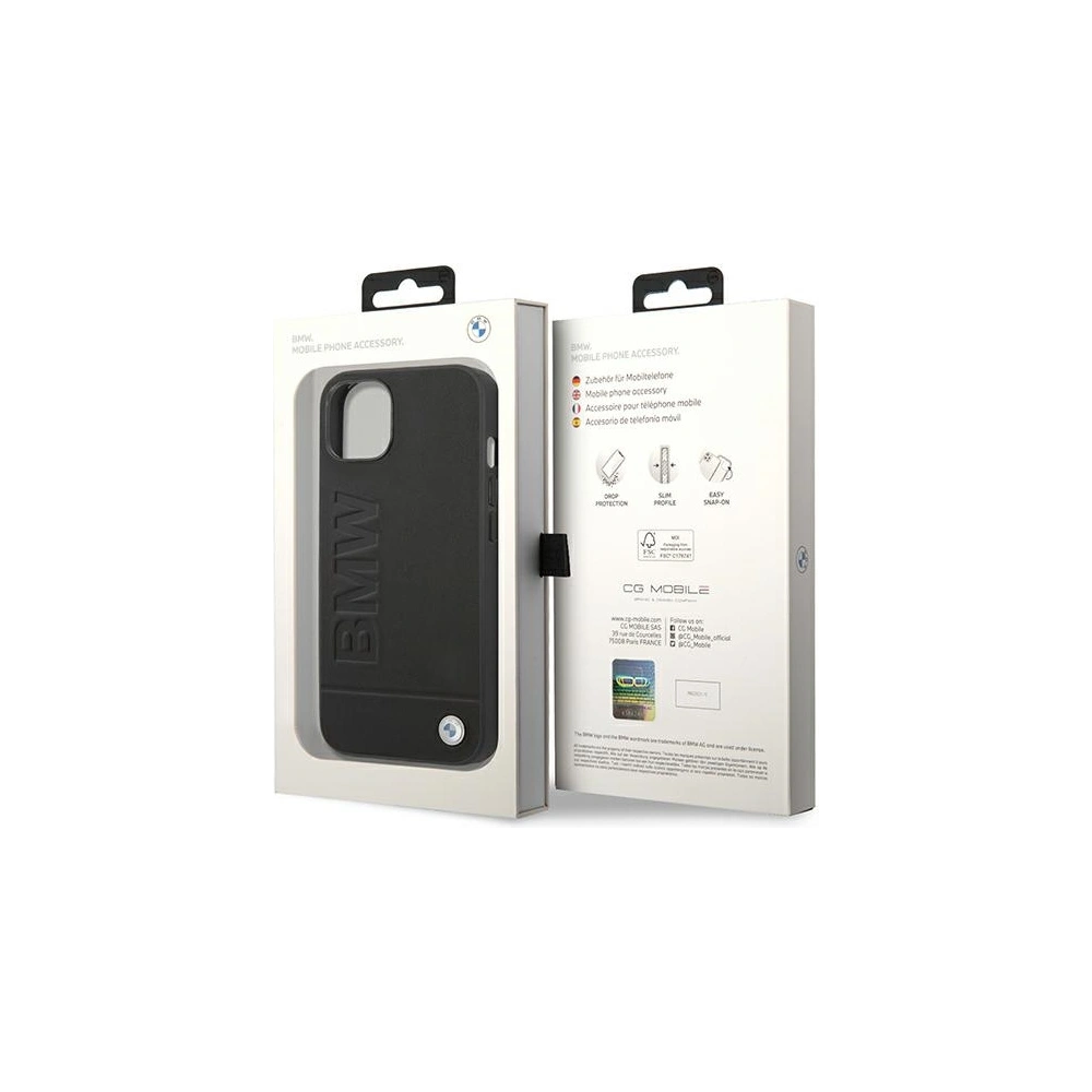 Hurtownia GSM - Case BMW BMHCP14SSLLBK Apple iPhone 14 schwarz/black Lederstempel - BMW316 - {ean13} - Hurt