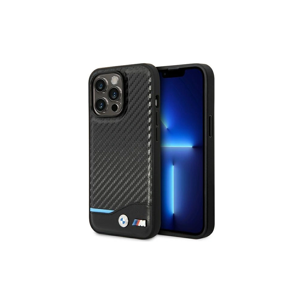 Hurtownia GSM - Etui BMW BMHCP14X22NBCK Apple iPhone 14 Pro Max negru/black Piele Carbon - BMW317 - {ean13} - Hurt