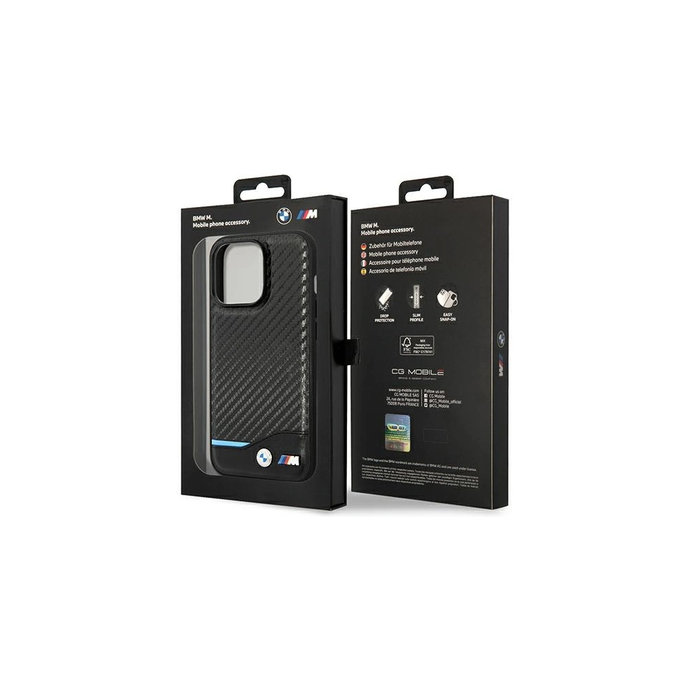 Hurtownia GSM - Etui BMW BMHCP14X22NBCK Apple iPhone 14 Pro Max negru/black Piele Carbon - BMW317 - {ean13} - Hurt