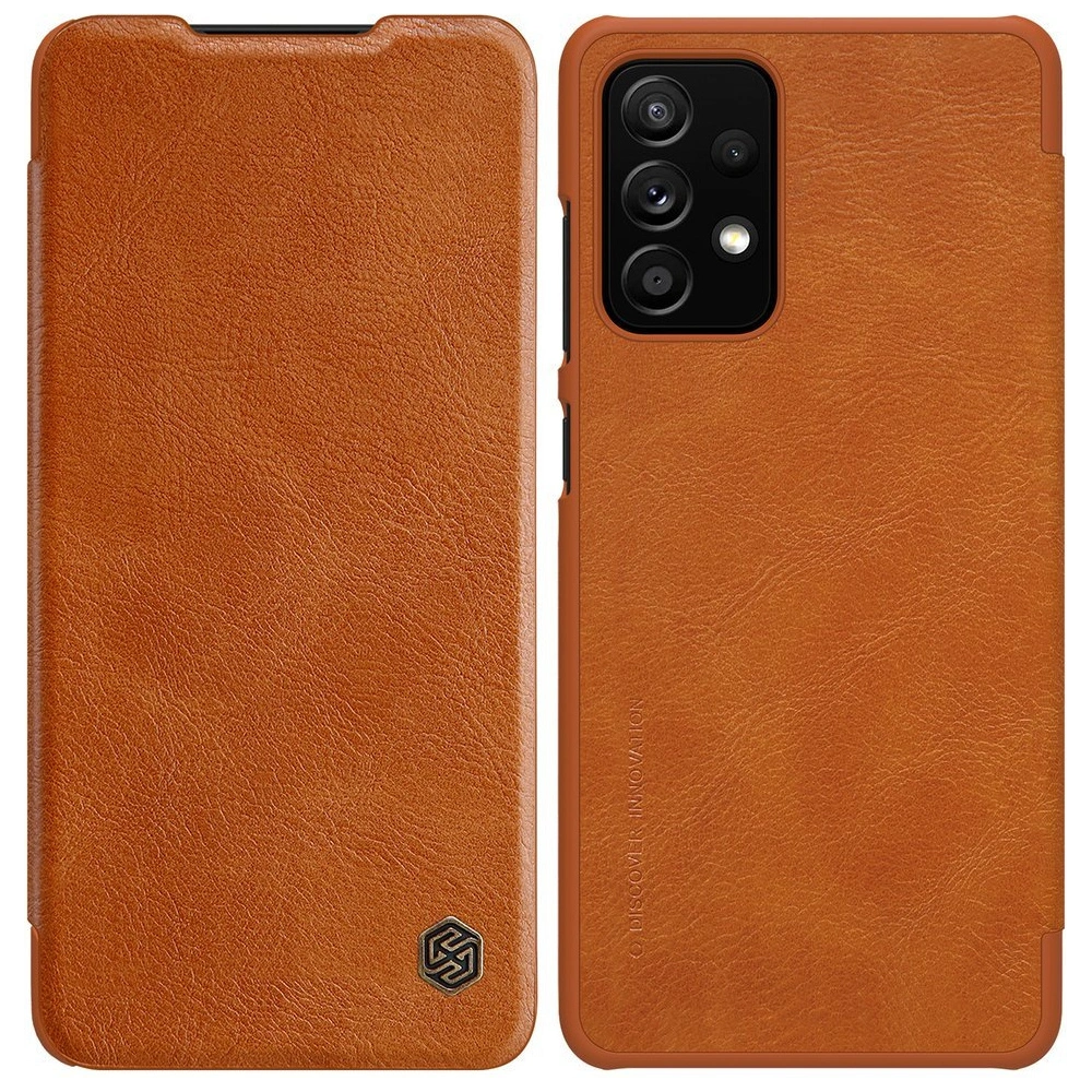 Wholesale Nillkin Qin Samsung Galaxy A52/A52s 5G brown - NLK477 - {ean13} - Hurt