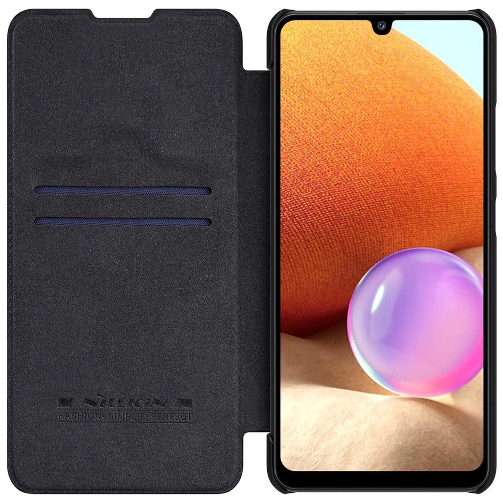 Hurtownia GSM - Etui Nillkin Qin Samsung Galaxy A32 LTE negru - NLK479 - {ean13} - Hurt