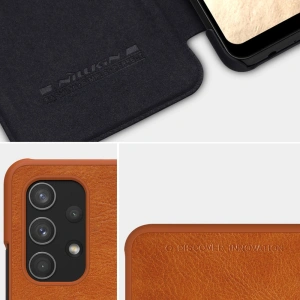 Hurtownia GSM - Etui Nillkin Qin Samsung Galaxy A32 LTE negru - NLK479 - {ean13} - Hurt