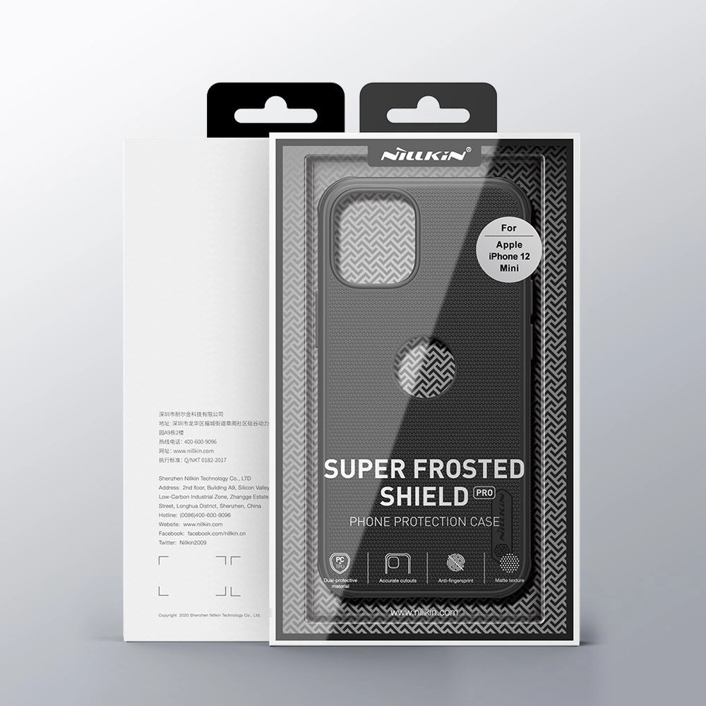 Hurtownia GSM - Etui Nillkin Super Frosted Shield Apple iPhone 12 mini fekete - NLK480 - {ean13} - Hurt