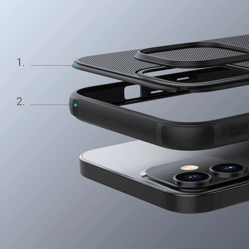 Etui Nillkin Super Frosted Shield Apple iPhone 12 mini czarny