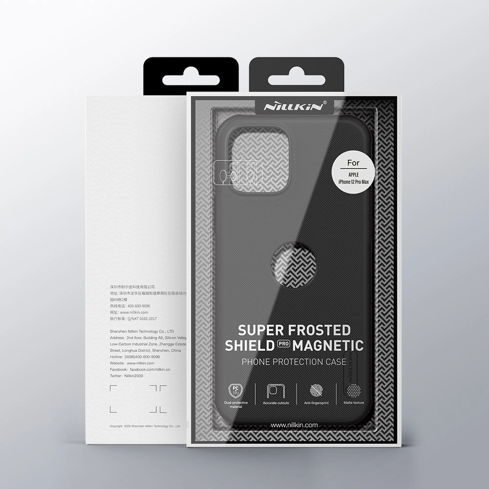Hurtownia GSM - Etui Nillkin Super Frosted Shield Apple iPhone 12 Pro Max czarny - NLK481 - {ean13} - Hurt