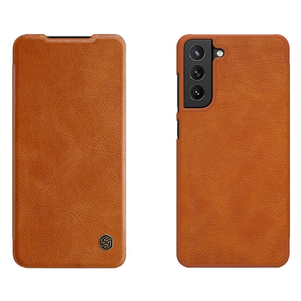 Hurtownia GSM - Etui Nillkin Qin Samsung Galaxy S21 FE barna - NLK485 - {ean13} - Hurt