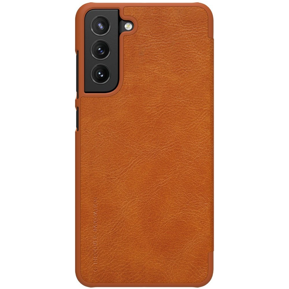 Hurtownia GSM - Etui Nillkin Qin Samsung Galaxy S21 FE barna - NLK485 - {ean13} - Hurt