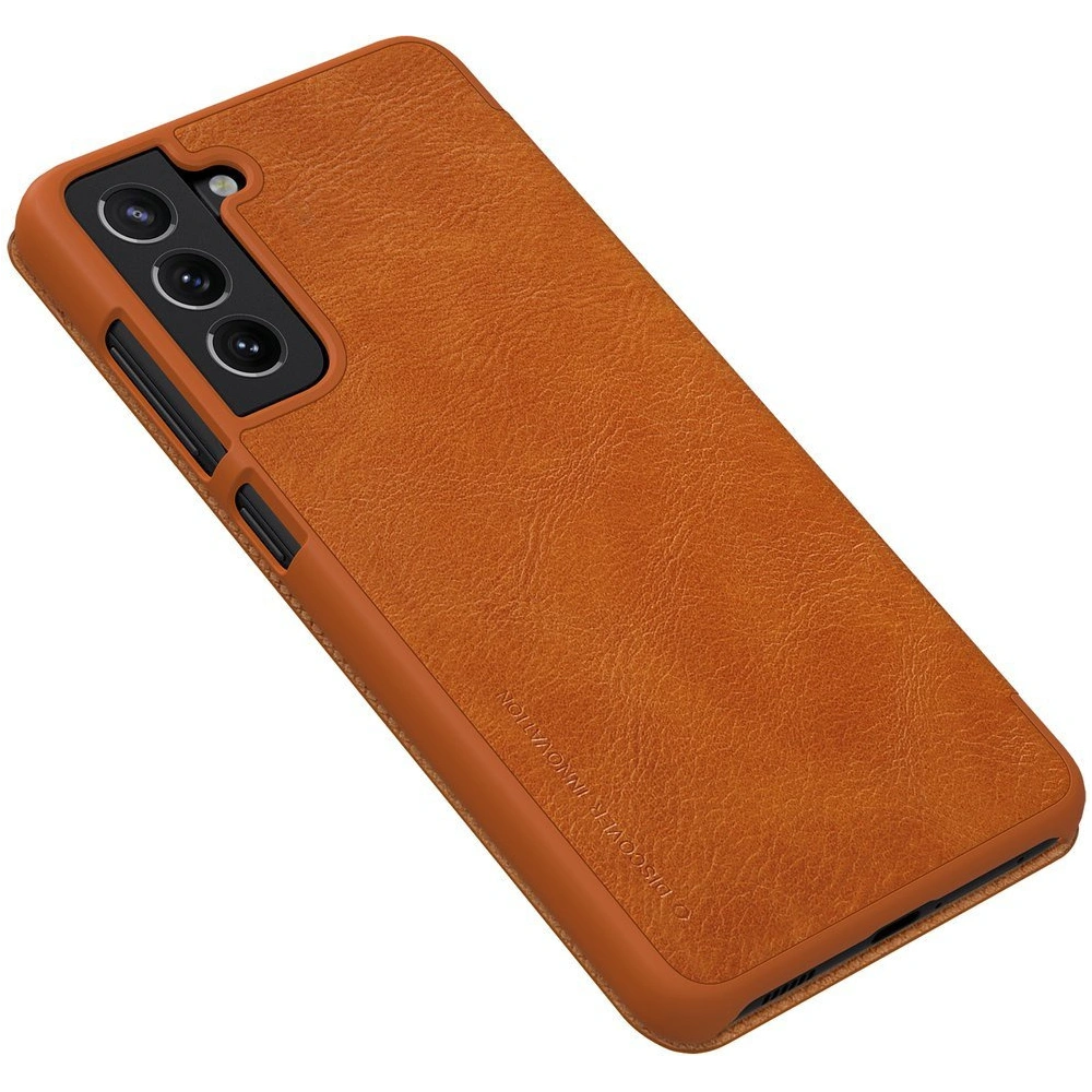 Hurtownia GSM - Etui Nillkin Qin Samsung Galaxy S21 FE barna - NLK485 - {ean13} - Hurt