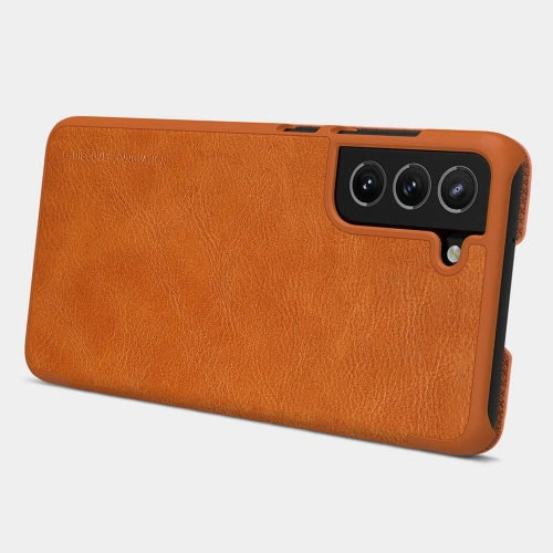 Etui Nillkin Qin Samsung Galaxy S21 FE brązowy