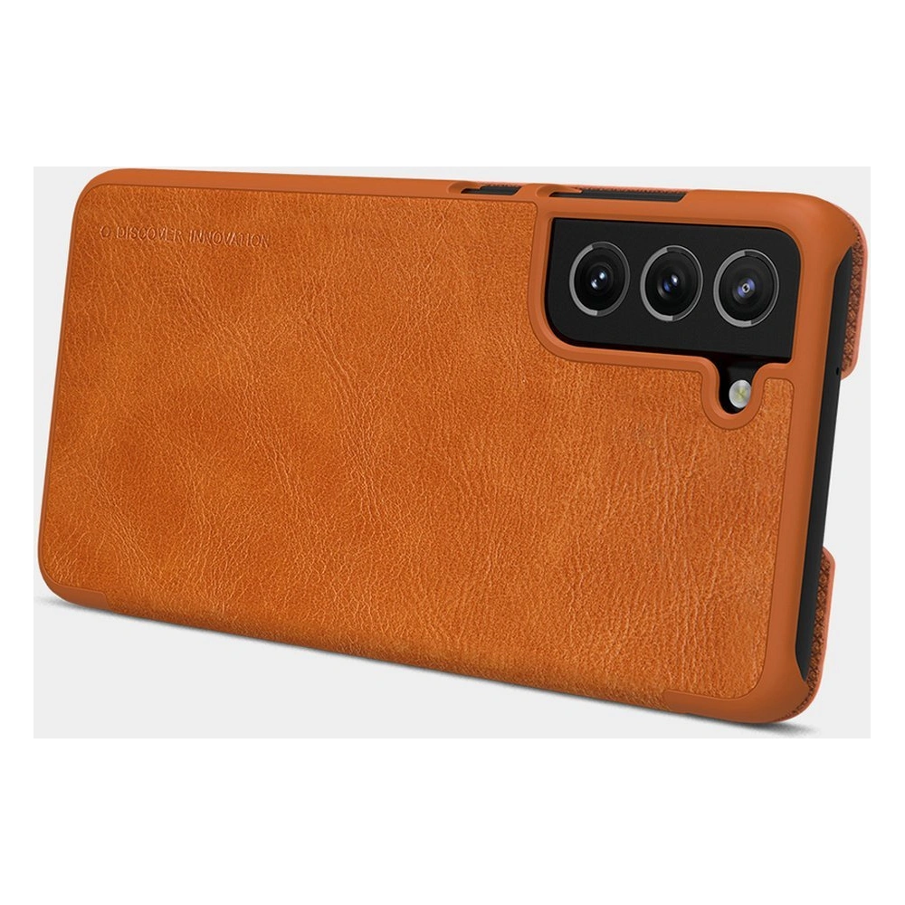 Hurtownia GSM - Etui Nillkin Qin Samsung Galaxy S21 FE barna - NLK485 - {ean13} - Hurt