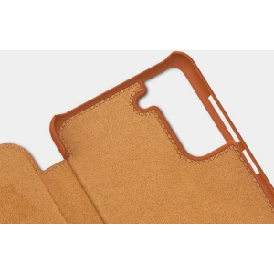 Hurtownia GSM - Etui Nillkin Qin Samsung Galaxy S21 FE maro - NLK485 - {ean13} - Hurt