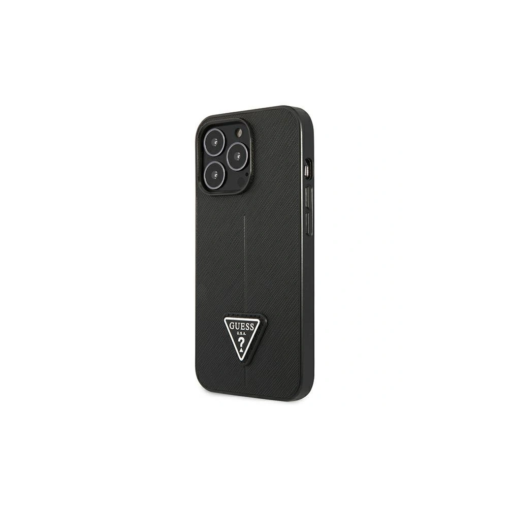 Hurtownia GSM - Etui Guess GUHCP14LPSATLK Apple iPhone 14 Pro černý/black hardcase SaffianoTriangle Logo - GUE2101 - {ean13} - Hurt