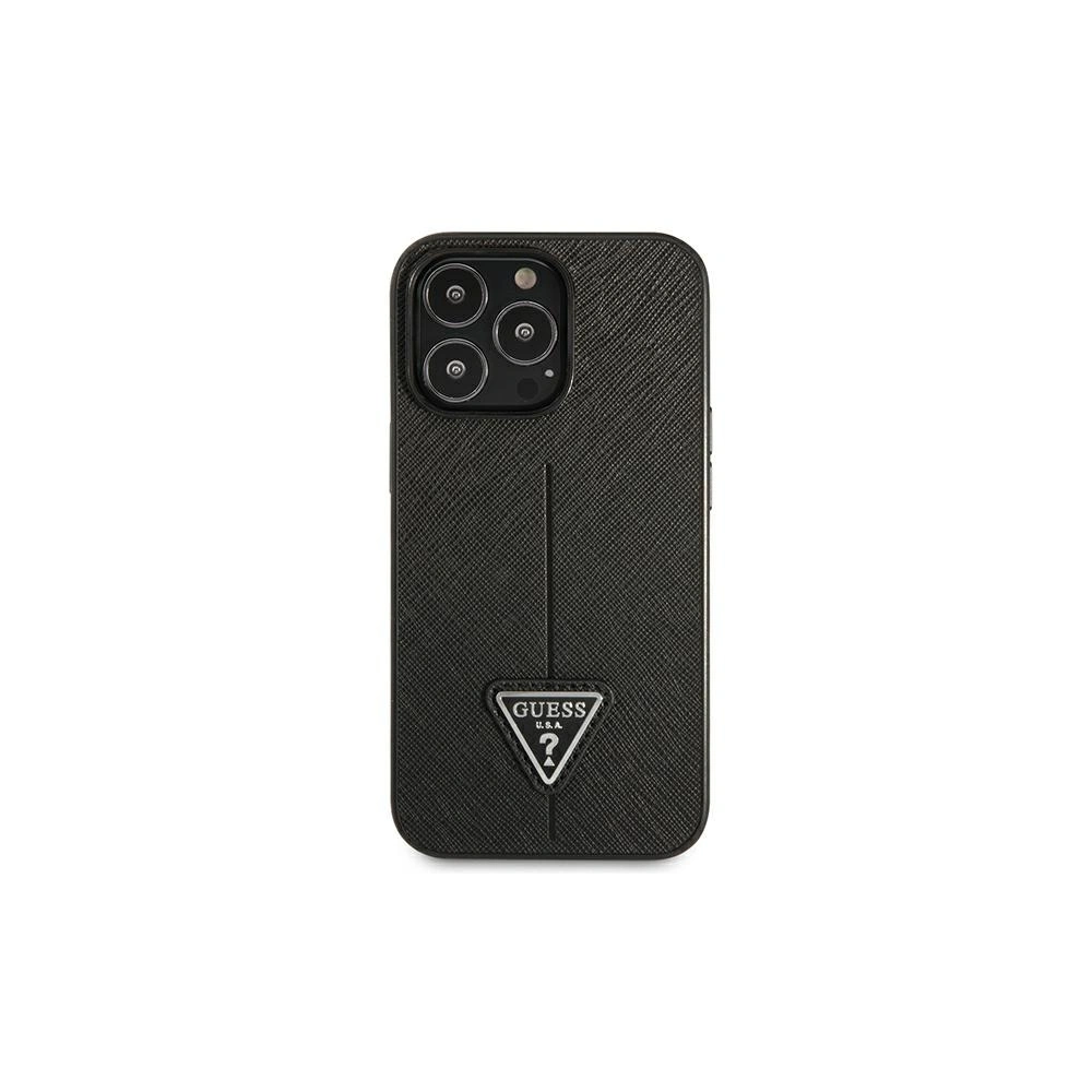 Hurtownia GSM - Etui Guess GUHCP14LPSATLK Apple iPhone 14 Pro černý/black hardcase SaffianoTriangle Logo - GUE2101 - {ean13} - Hurt