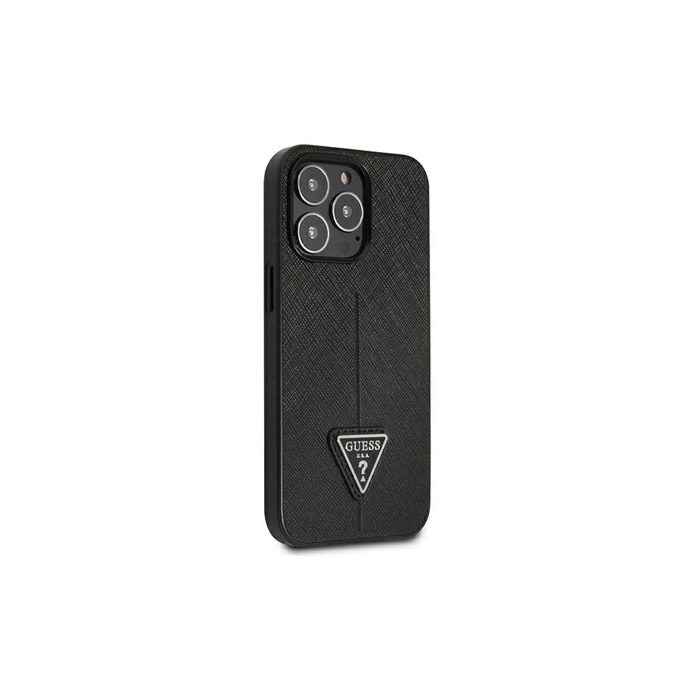 Hurtownia GSM - Etui Guess GUHCP14LPSATLK Apple iPhone 14 Pro černý/black hardcase SaffianoTriangle Logo - GUE2101 - {ean13} - Hurt