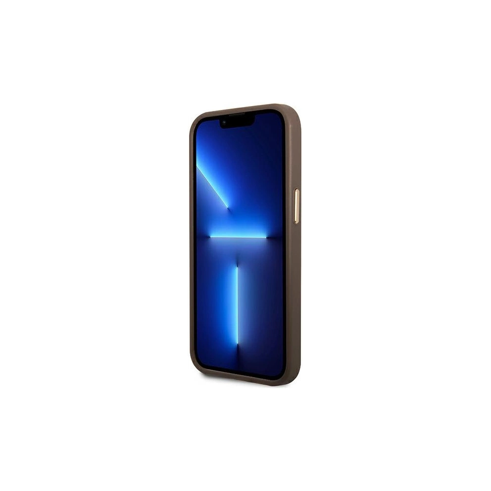 Hurtownia GSM - Case Guess GUHCP14MHG4SHW Apple iPhone 14 Plus / 15 Plus braun/brown Hartschale 4G Vintage Gold Logo - GUE2105 - {ean13} - Hurt