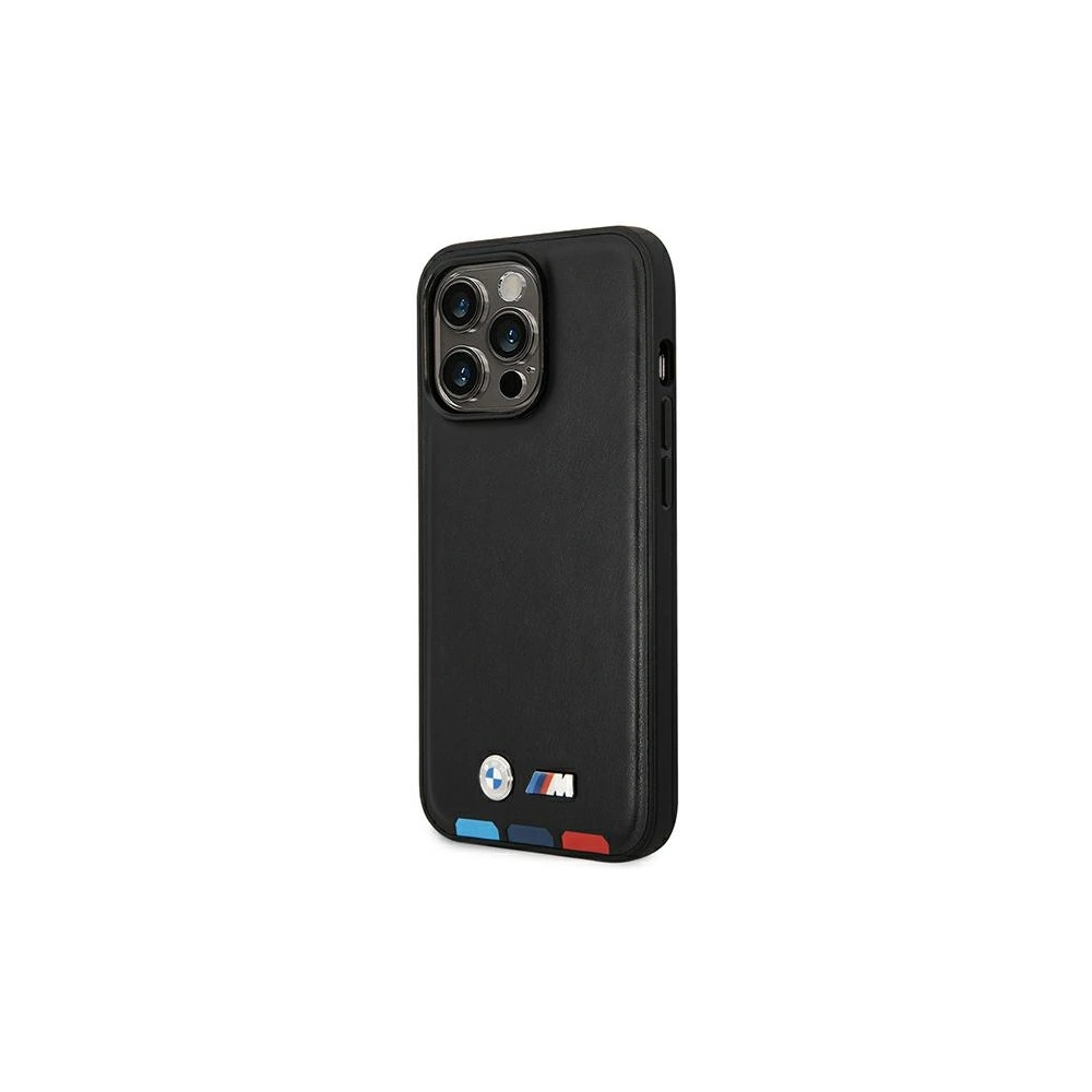 Hurtownia GSM - Etui BMW BMHCP14X22PTDK Apple iPhone 14 Pro Max fekete/bal bőr bélyegző tricolor - BMW318 - {ean13} - Hurt