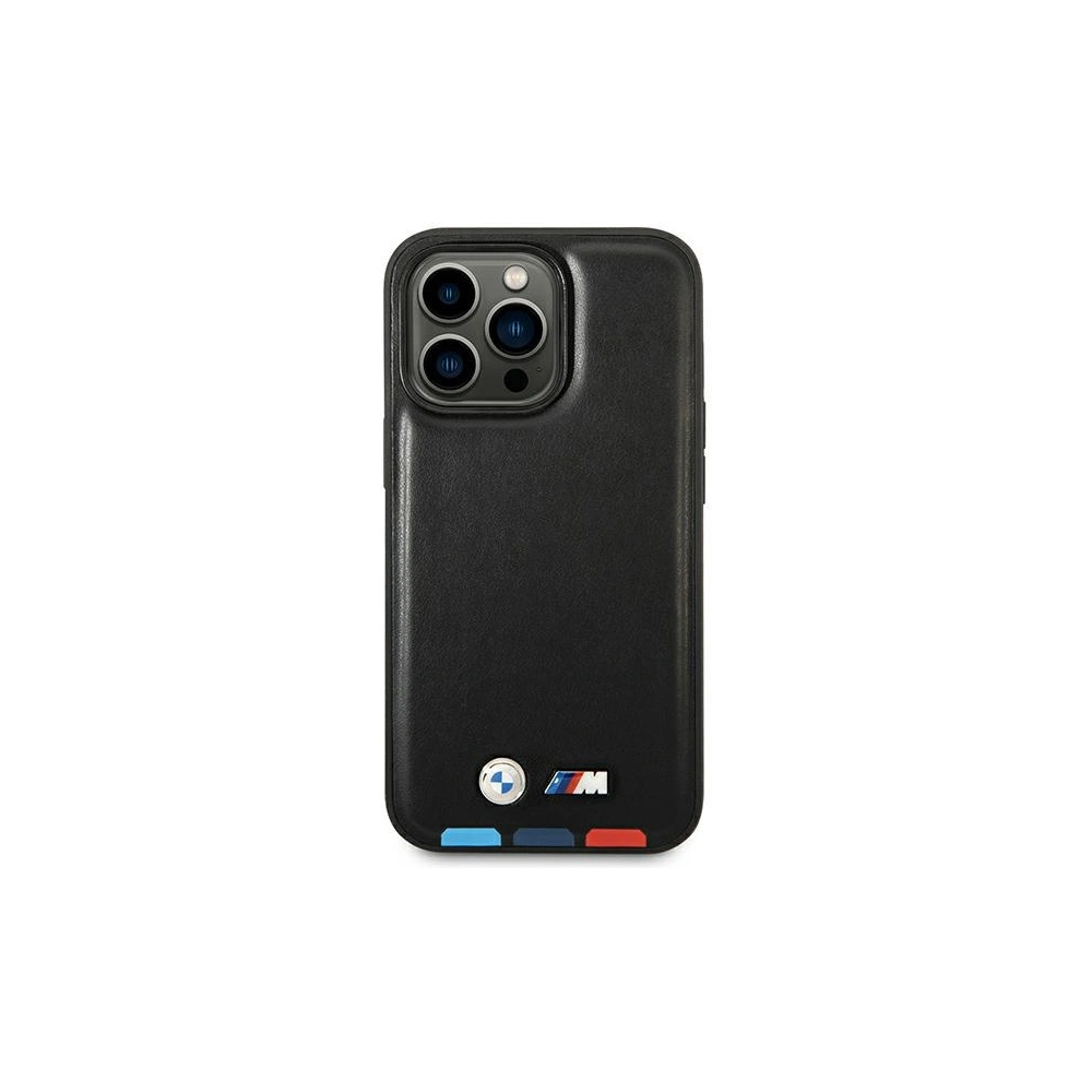 Hurtownia GSM - Etui BMW BMHCP14X22PTDK Apple iPhone 14 Pro Max fekete/bal bőr bélyegző tricolor - BMW318 - {ean13} - Hurt