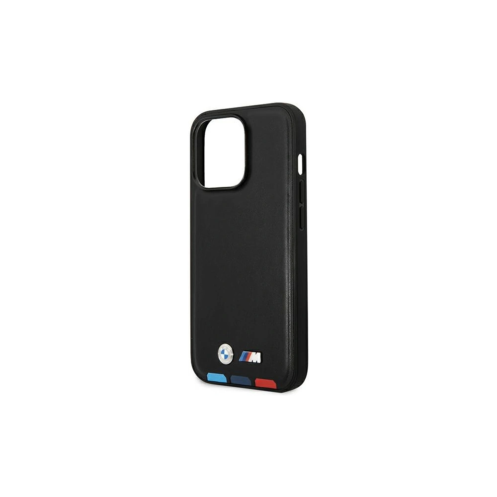 Hurtownia GSM - Etui BMW BMHCP14X22PTDK Apple iPhone 14 Pro Max negru/black Leather Stamp Tricolor - BMW318 - {ean13} - Hurt