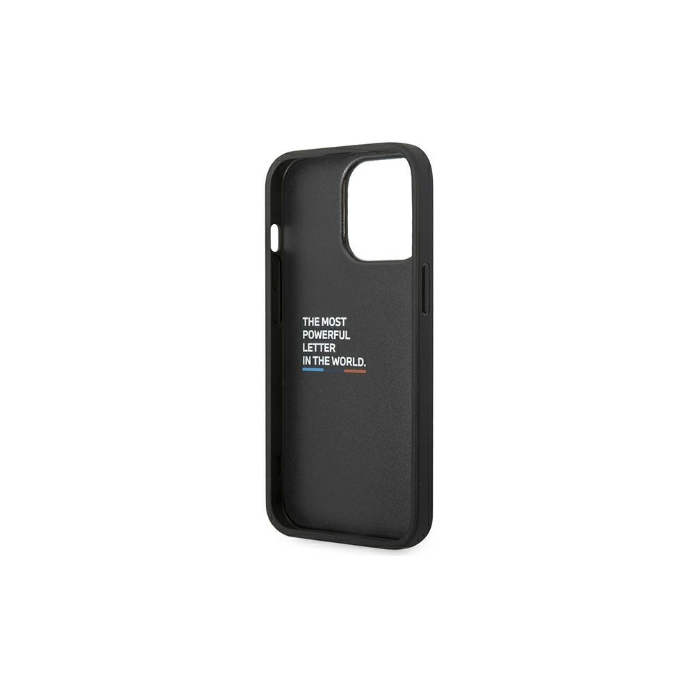 Hurtownia GSM - Etui BMW BMHCP14X22PTDK Apple iPhone 14 Pro Max fekete/bal bőr bélyegző tricolor - BMW318 - {ean13} - Hurt