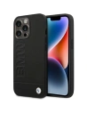 Etui BMW BMHCP14XSLLBK Apple iPhone 14 Pro Max černý/black Leather Stamp