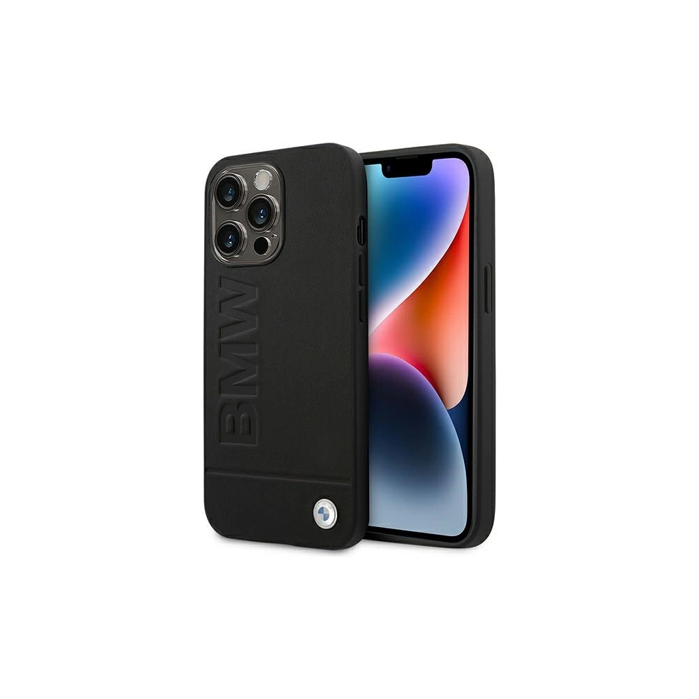 Hurtownia GSM - Etui BMW BMHCP14XSLLBK Apple iPhone 14 Pro Max fekete/bőr bélyegző - BMW319 - {ean13} - Hurt