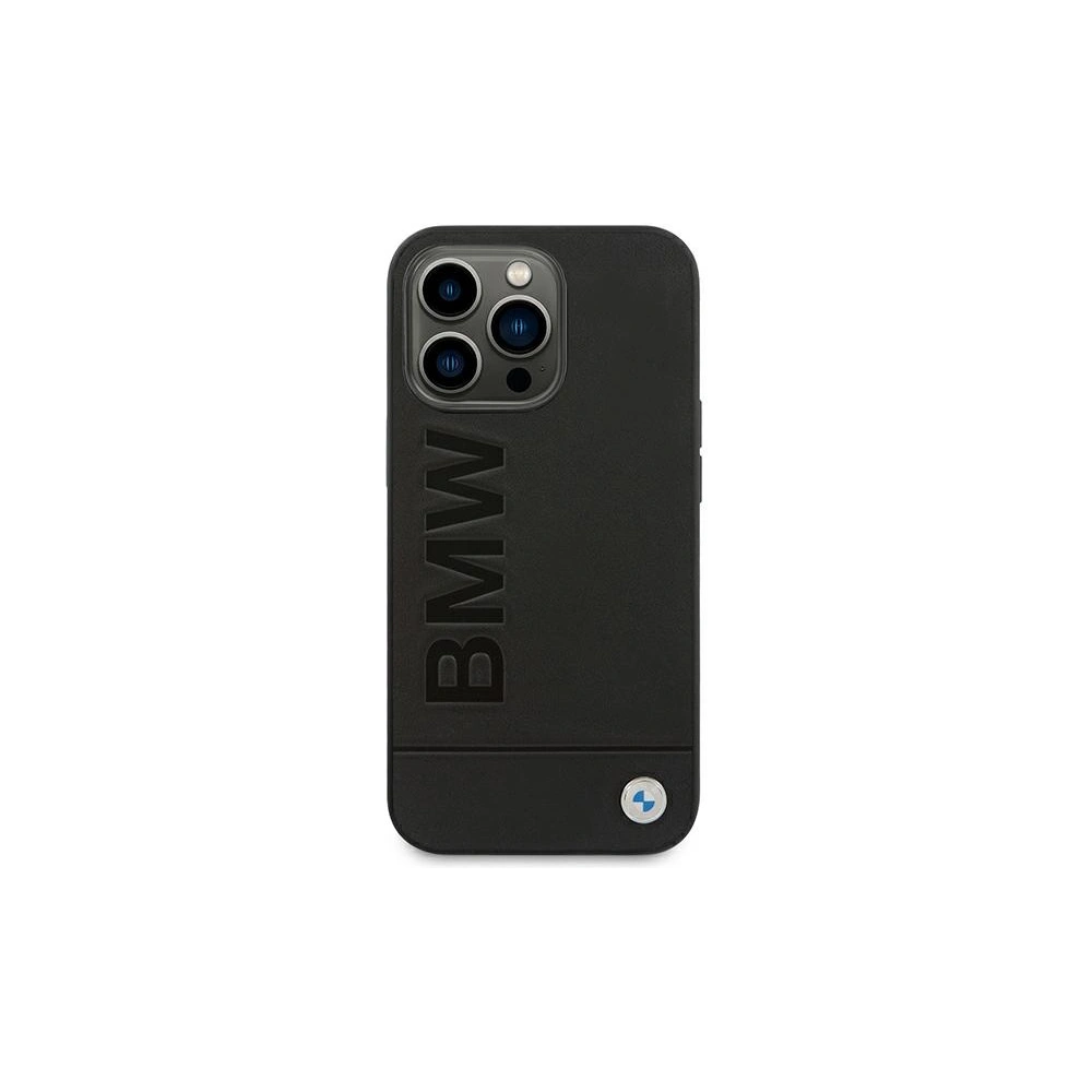 Hurtownia GSM - Etui BMW BMHCP14XSLLBK Apple iPhone 14 Pro Max negru/black Leather Stamp - BMW319 - {ean13} - Hurt