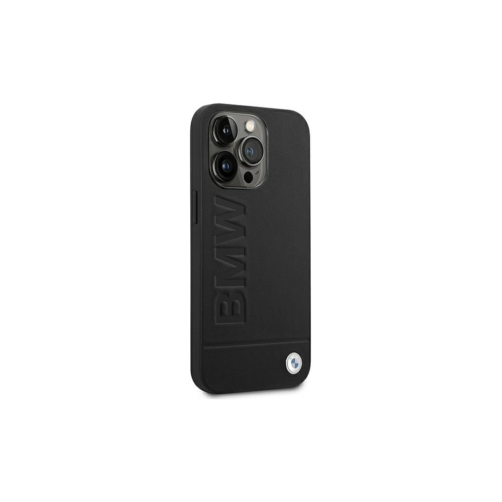 Hurtownia GSM - Etui BMW BMHCP14XSLLBK Apple iPhone 14 Pro Max negru/black Leather Stamp - BMW319 - {ean13} - Hurt