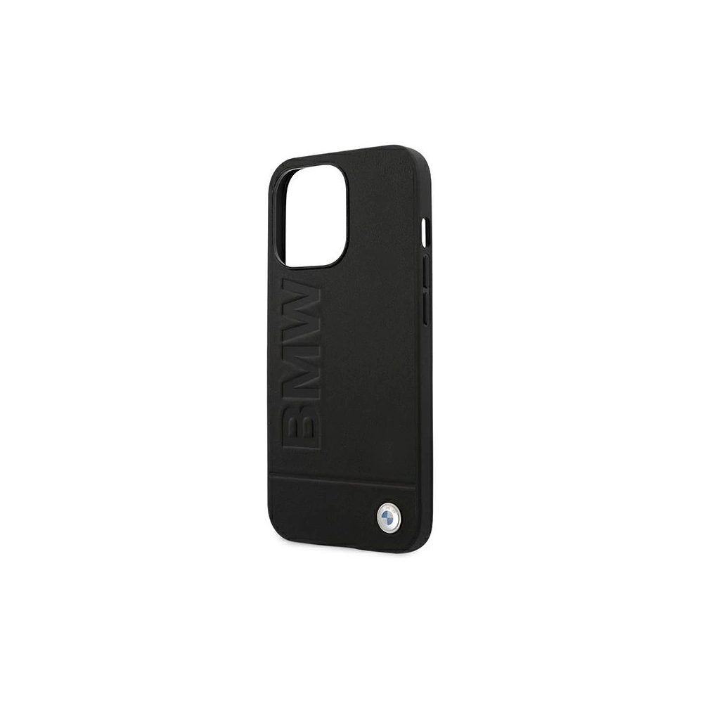 Hurtownia GSM - Etui BMW BMHCP14XSLLBK Apple iPhone 14 Pro Max negru/black Leather Stamp - BMW319 - {ean13} - Hurt