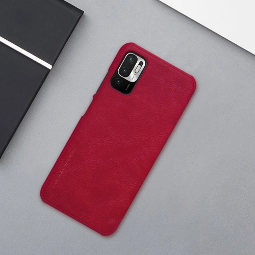 Etui Nillkin Qin Xiaomi Redmi Note 10 5G brązowy
