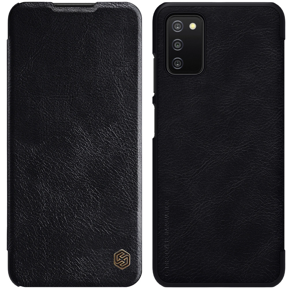 Hurtownia GSM - Etui Nillkin Qin Samsung Galaxy A03s fekete - NLK488 - {ean13} - Hurt
