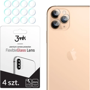 Hybridní sklo na objektiv fotoaparátu 3MK Lens Protection Apple iPhone 11 Pro/11 Pro Max [4 PACK]