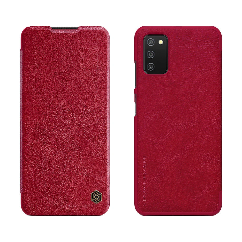 Hurtownia GSM - Etui Nillkin Qin Samsung Galaxy A03s roșu - NLK489 - {ean13} - Hurt