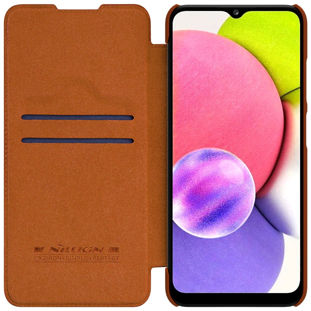 Hurtownia GSM - Etui Nillkin Qin Samsung Galaxy A03s piros - NLK489 - {ean13} - Hurt