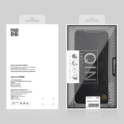 Etui Nillkin Qin Samsung Galaxy A22 LTE czarny