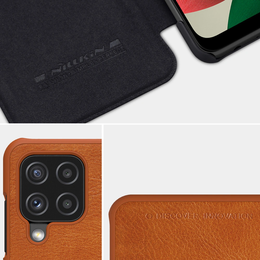 Hurtownia GSM - Etui Nillkin Qin Samsung Galaxy A22 LTE černý - NLK490 - {ean13} - Hurt