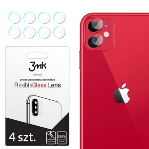 Szkło hybrydowe na obiektyw aparatu 3MK Lens Protection Apple iPhone 11 [4 PACK]
