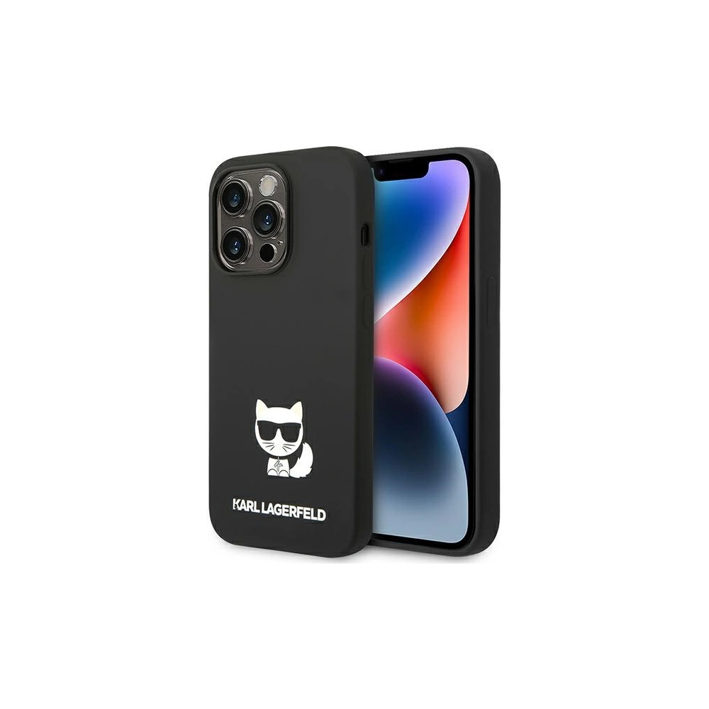 Hurtownia GSM - Etui Karl Lagerfeld KLHCP14LSLCTBK Apple iPhone 14 Pro hardcase černý/black Silicone Choupette Body - KLD1121 - {ean13} - Hurt