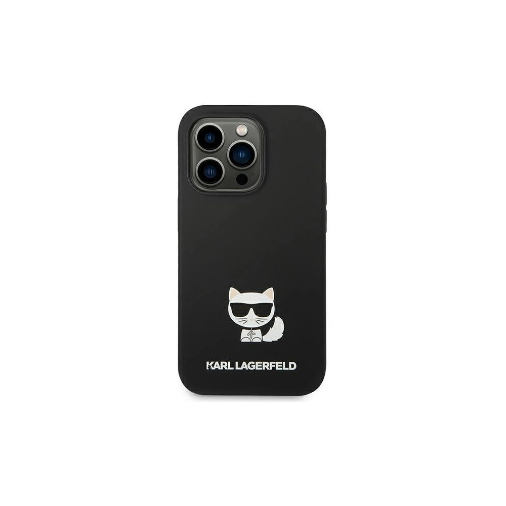 Hurtownia GSM - Etui Karl Lagerfeld KLHCP14LSLCTBK Apple iPhone 14 Pro hardcase černý/black Silicone Choupette Body - KLD1121 - {ean13} - Hurt