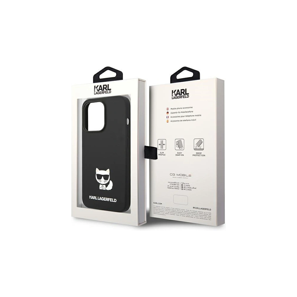 Hurtownia GSM - Etui Karl Lagerfeld KLHCP14LSLCTBK Apple iPhone 14 Pro hardcase černý/black Silicone Choupette Body - KLD1121 - {ean13} - Hurt