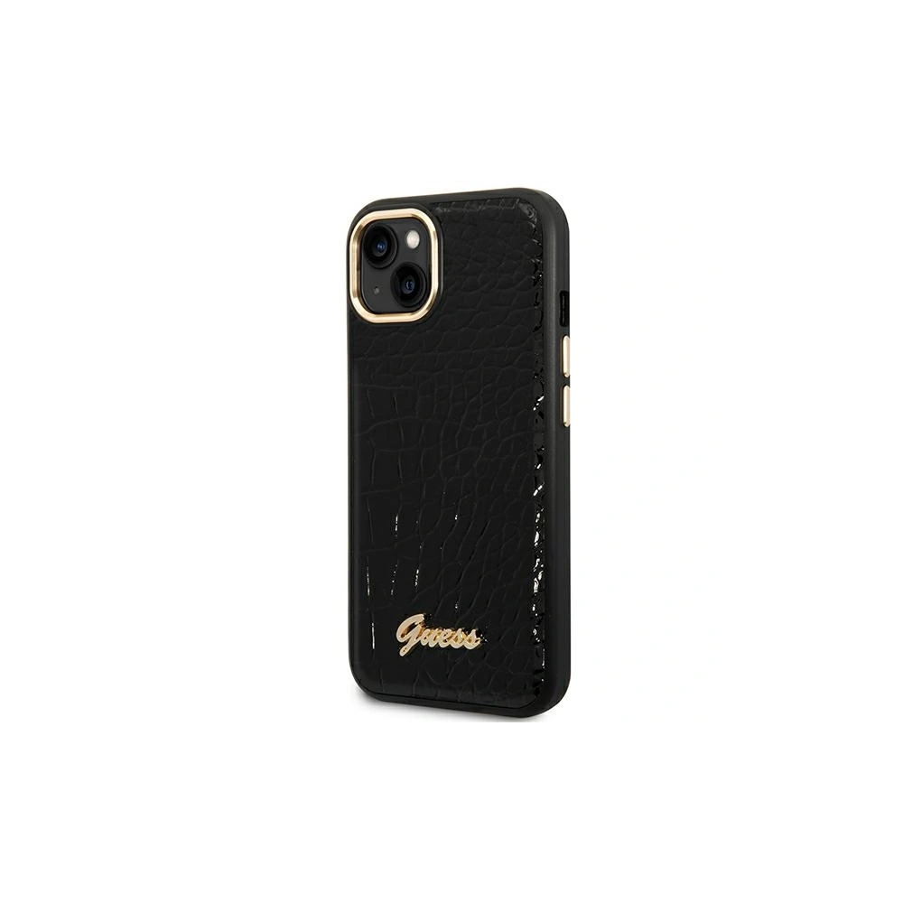 Wholesale Guess GUHCP14MHGCRHK Apple iPhone 14 Plus / 15 Plus black hardcase Croco Collection - GUE2106 - {ean13} - Hurt