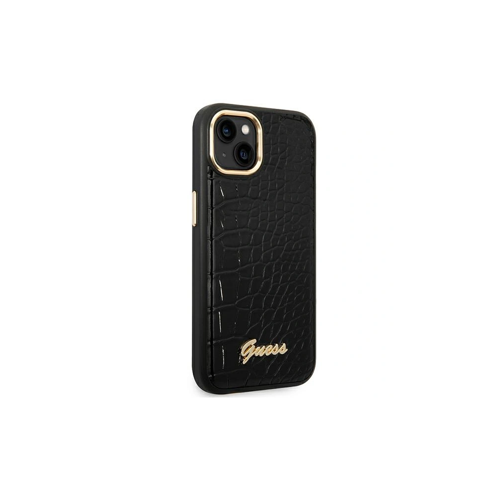 Hurtownia GSM - Etui Guess GUHCP14MHGCRHK Apple iPhone 14 Plus / 15 Plus fekete hardcase Croco Collection - GUE2106 - {ean13} - Hurt