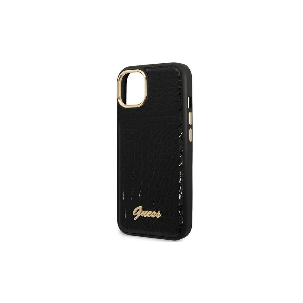 Hurtownia GSM - Etui Guess GUHCP14MHGCRHK Apple iPhone 14 Plus / 15 Plus fekete hardcase Croco Collection - GUE2106 - {ean13} - Hurt