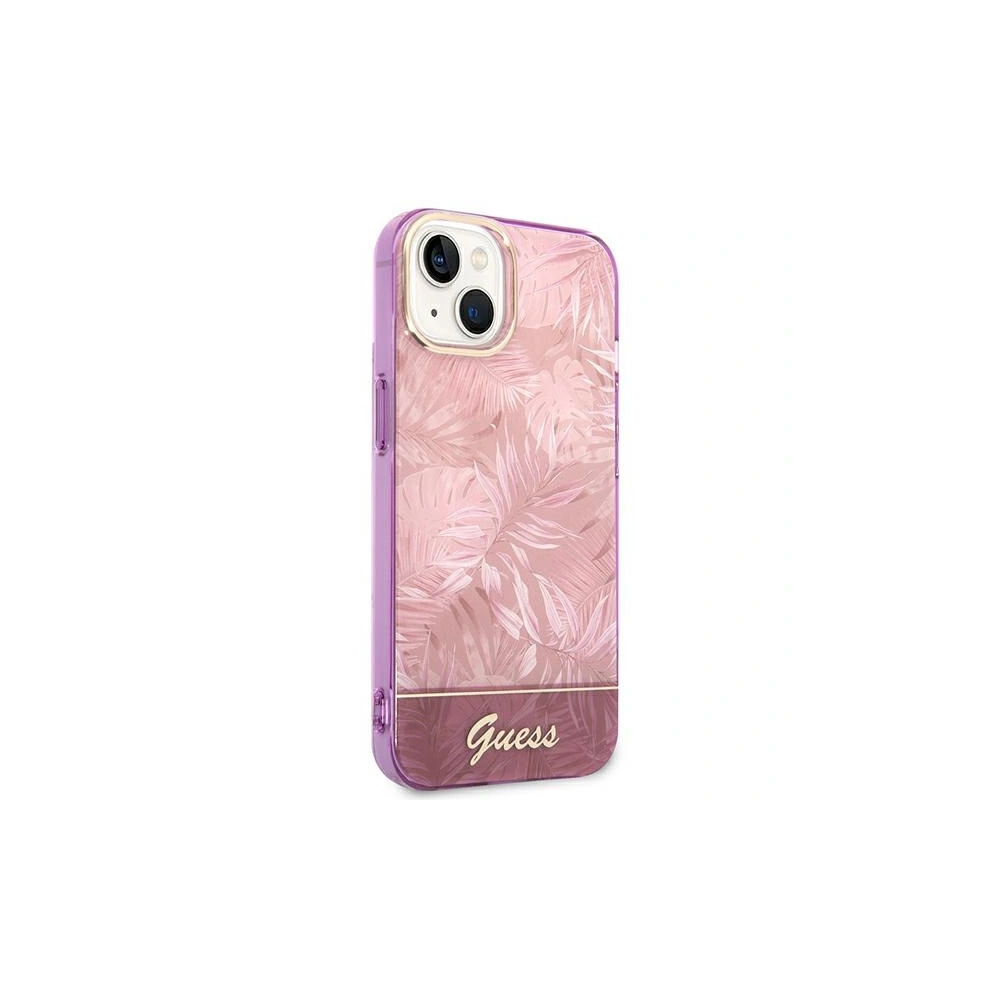 Hurtownia GSM - Etui Guess GUHCP14MHGJGHP Apple iPhone 14 Plus / 15 Plus růžový/pink hardcase Jungle Collection - GUE2107 - {ean13} - Hurt