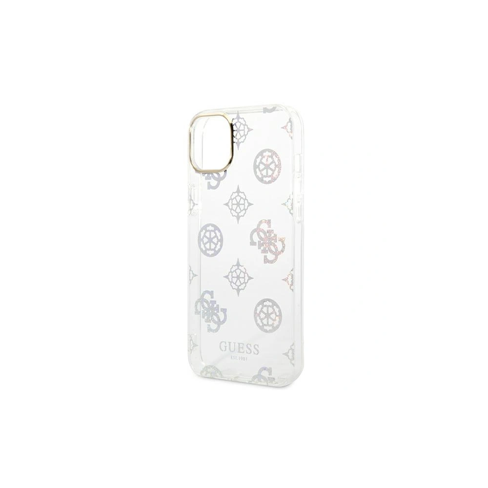 Hurtownia GSM - Etui Guess GUHCP14MHTPPTH Apple iPhone 14 Plus / 15 Plus transparent/hard case Peony Glitter - GUE2109 - {ean13} - Hurt