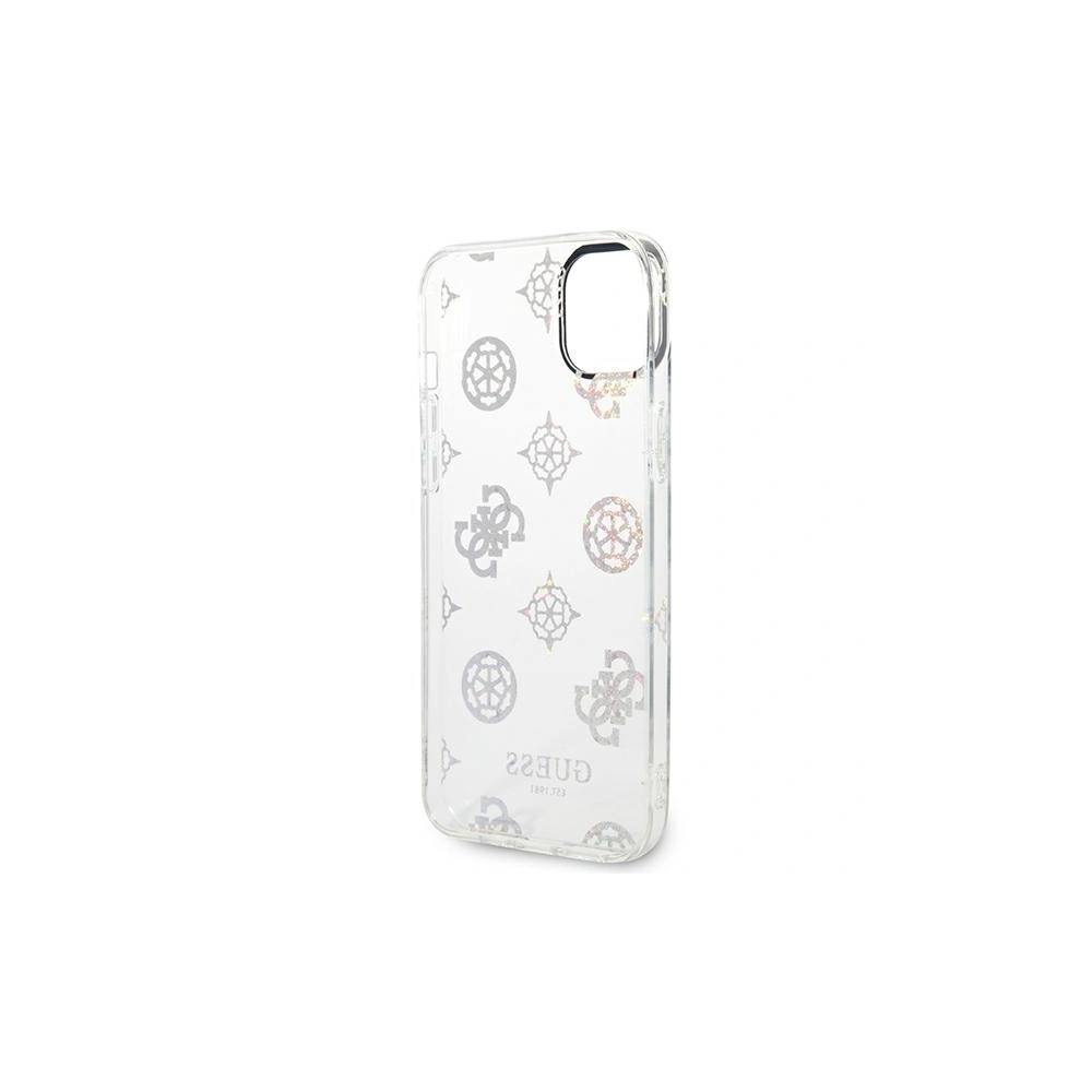 Hurtownia GSM - Etui Guess GUHCP14MHTPPTH Apple iPhone 14 Plus / 15 Plus átlátszó/háttér nélküli kemény tok Peony Glitter - GUE2109 - {ean13} - Hurt