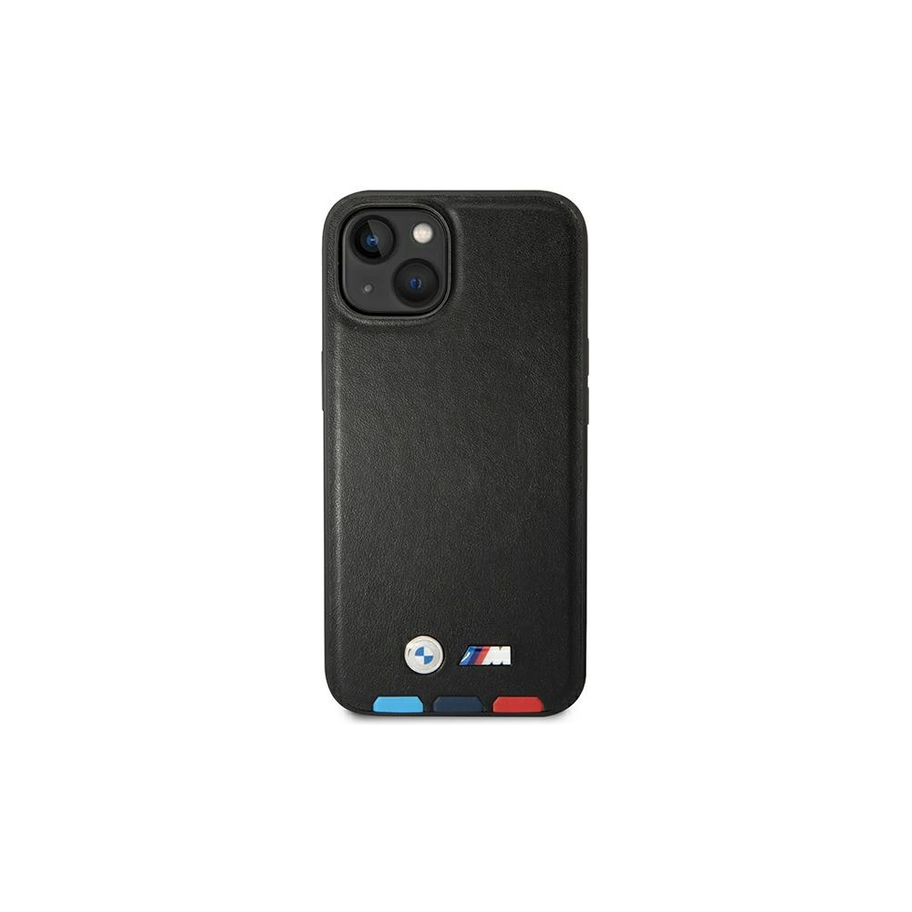 Hurtownia GSM - Case BMW BMHMP14S22PTDK Apple iPhone 14 schwarz/black Leder Prägung Tricolor Magsafe - BMW322 - {ean13} - Hurt