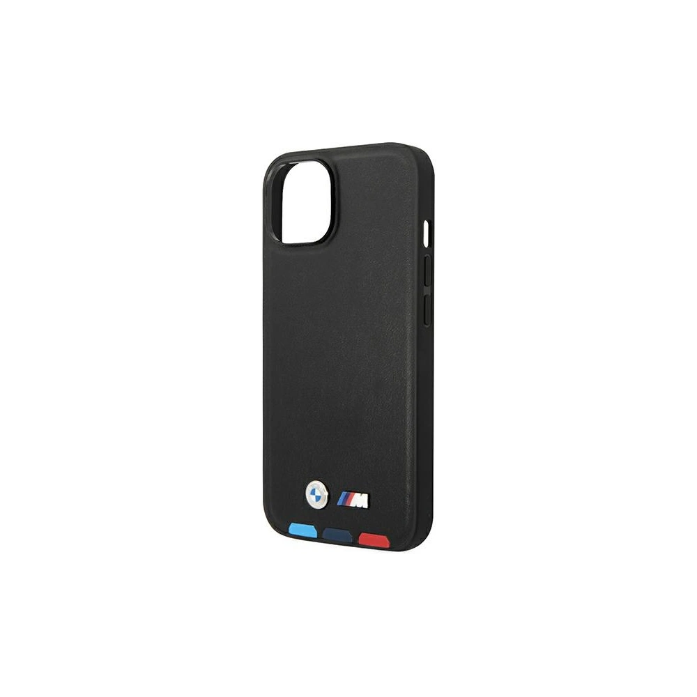Hurtownia GSM - Case BMW BMHMP14S22PTDK Apple iPhone 14 schwarz/black Leder Prägung Tricolor Magsafe - BMW322 - {ean13} - Hurt