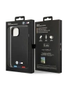 Hurtownia GSM - Case BMW BMHMP14S22PTDK Apple iPhone 14 schwarz/black Leder Prägung Tricolor Magsafe - BMW322 - {ean13} - Hurt