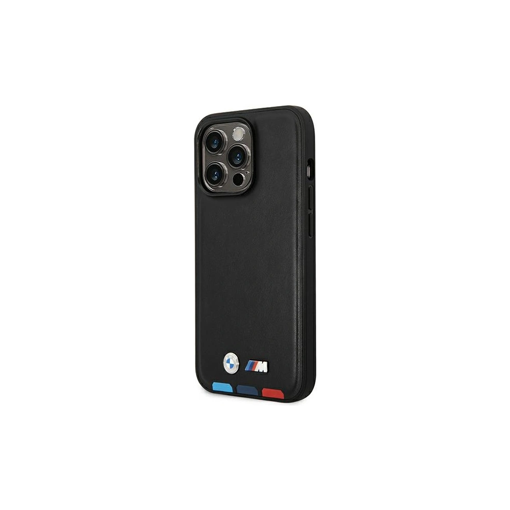 Hurtownia GSM - Etui BMW BMHMP14X22PTDK Apple iPhone 14 Pro Max černý/black Leather Stamp Tricolor Magsafe - BMW323 - {ean13} - Hurt